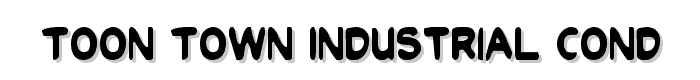 Toon Town Industrial Cond font